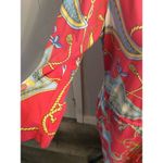 J. McLaughlin XL Nautical Pink 3/4 Sleeve boat Neck Dress Knee Length Photo 6