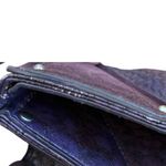 Jessica Simpson Y2K Boho Hobo Tote Snake Embossed Tassel Bag Purple Brown  Photo 2