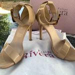 Felipe Rivera Leather Nude ankle strap heels size 8 Photo 4