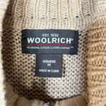 Woolrich  BIRCH Tan Zip Front Floral Pattern‎ Knit Sweater Vest Medium Photo 7