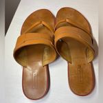 Hunter Leather Slide Sandals Tan Photo 1