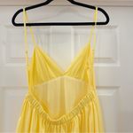 NWT Commense Open Back Midi Sun dress 100% Cotton Butter Yellow sz Medium Photo 8