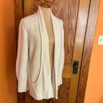 Vtg 90s fuzzy oversized cream cardigan Size L Photo 7