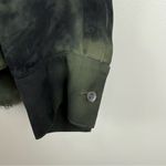 Raquel Allegra Tie Dye Olive Green Silk Long Sleeve Top Women's Size 2 Medium Photo 1