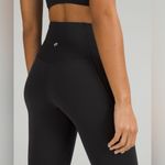 Lululemon Align Rib Panel High Rise Tights Leggings Sz 14 Black Nulu Stretch Photo 5
