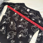 Disney  The Little Mermaid Ariel Sweatshirt Long Sleeve Black Reversible Womens M Photo 6