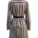 EXPRESS  Size Medium Shirt Dress Striped Blue, Red and White & Waist TiemPreloved Photo 3