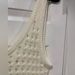 NWT Uncharted Threads Size L Cream Stretchy Knit Crochet Terry Cover Up Dress White Size L Photo 4