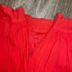 Womens Comme Toi Red Pleated Skirt Photo 4
