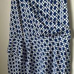 Banana Republic Blue Design One Shoulder Tie Dress Size 10 Photo 1