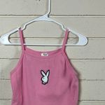 Playboy  Logo Pink Cropped Tank size L Photo 3