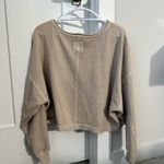 American Eagle Beige off the shoulder long sleeve Photo 1