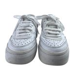 Nike  Court Vision Alta Womens White Leather Platform Trainers Sneakes Shoes 8.5 Photo 2