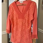 Shannon‎ Ford V Neck Top Size Medium Silver Photo 0