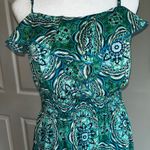 Faded Glory Blue and White Floral Boho‎ Maxi Dress Colorful Babydoll Whimsical Wedding Photo 4