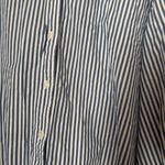 GAP X Doen Organic Cotton Eyelet Big Shirt Oversized Striped | Size XL White Photo 9