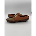Hush Puppies Vintage Womens 5M Casual Two-Tone Leather Moccasins Photo 5