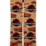 Odd Sox Jurassic Park Crew Socks Mens Gift 90s Movie Film Dinosaur Fun Gift Tan Photo 0