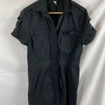 Kenneth Cole  Button Up shirt dress short sleeve black size 6 Photo 0