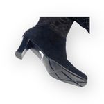 Chico's new Chico’s 𖦹 Italia Tall Bronze Embroidered Heeled Boots 𖦹 Black Suede 𖦹 6M Photo 6