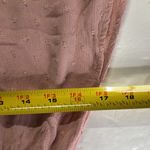 Main Strip Pink Maxi Dress M Swiss dot tiered keyhole back cottage prairie boho Photo 12