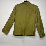 Adolfo  Women’s Wool Blazer Size 8 Olive Green Single-Button Notch Collar Photo 10