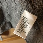 Madison Wool Alpaca Blend Crochet Open Knit Cardigan Sweater Grey Size Large Gray Photo 4