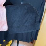 Oscar de la Renta  Women's Black Cotton  Blend Long Sleeve Henley Size Large Photo 4