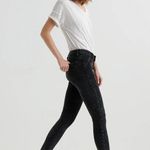 Lucky Brand Ava Velvet Black Skinny Pants Photo 0