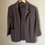 Quince brown organic cotton knit blazer Size XS Photo 1