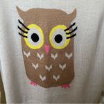 Love by Design  Owl Lightweight Crewneck Pullover Acrylic Sweater Sz M NWT Photo 1