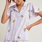Anthropologie By Pajama Top Embroidered Popover Size Small Photo 0