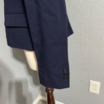 ZARA Navy Blue Tailored Wool Blend Lapel Collar Long Sleeves Luxury Blazer Sz M Photo 10