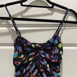 Free People Black Floral Tiered Skirt Mini Y2K Dress Photo 1