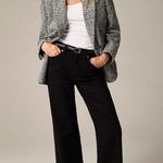 J.Crew High Rise Slim Wide Jean 1996 Semi Stretch Black Rinse Denim US 24 NWT Photo 0