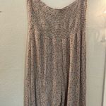 Peach Love California Peach Love Floral Jumpsuit Strapless Front Tie Size Large H Photo 5