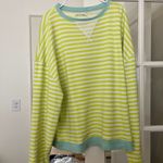Free People Classic Striped Oversized Crewneck Photo 4