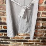 Tahari  Brown Linen Blend Beaded Embellished Sleeveless Dress Women's Size 14 Photo 2