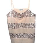 Davi & Dani  Chiffon Sequin Tank Top Sz S Photo 0