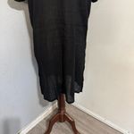 Pineapple Cove Black Tunic Summer Beach Relaxed Dress with Embroidered Sequin XL Photo 9