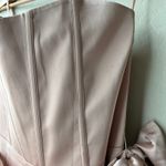 NEW‎ V. Chapman Dress June Rose Pink Satin Strapless Corset Maxi Gown Size 12 Photo 4