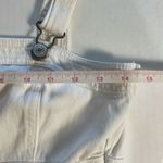 American Eagle  Overall Dress Jumper white stretch denim material pockets size XS Photo 12
