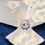 TAXCO 925 Silver & Abalone Fan Pendant Brooch Photo 4