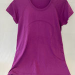 Lululemon Swiftly Tech Short Sleeve 2.0 Hip Length Size 12 Magenta Purple Photo 0