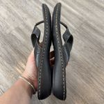 Baltic Born Born Women Leather Sandals Size 8 Thong Slip On Black Flip Flops Boho Minimalist Photo 3