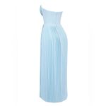 House Of CB  MARCELLA Ocean Blue Pleated Maxi Dress, Size , $299 Photo 6