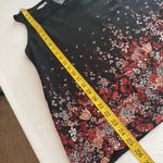 Maurice's blouse sleeveless lace panel neckline keyhole in back floral Sz medium Photo 2