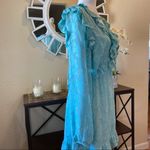 RAHI Aqua Poppy Daisy Ruffle Dress Large NWT Photo 8