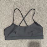 Alo Yoga  airlift intrigue Charcoal Sports Bra Photo 2