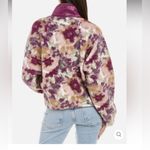 Johnny Was Calme by  Purple Floral Printed Fleece Jacket small NWT Photo 1